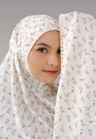 Telekung Khadeja Collection - White